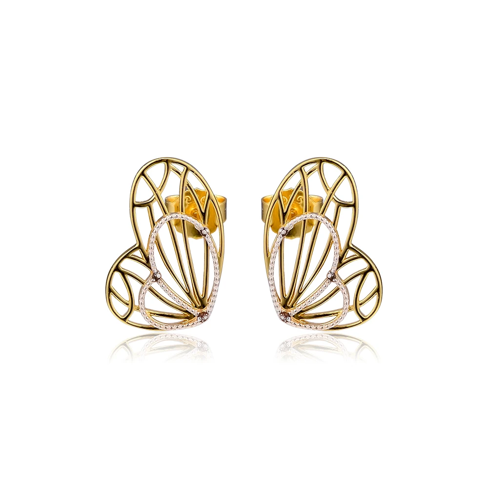 

CKK Earrings Openwork Butterflies Stud Earring for Women Sterling Silver 925 Jewelry Pendientes Earings Earing Brincos Aretes