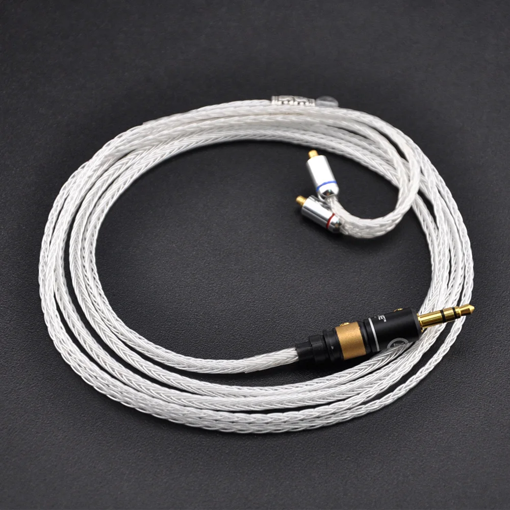 

AK 2017 New Earphone Upgrade Silver Plated Cable 2.5mm/3.5mm With MMCX Connector For Shure SE215 SE315 SE846, SE535, UE900