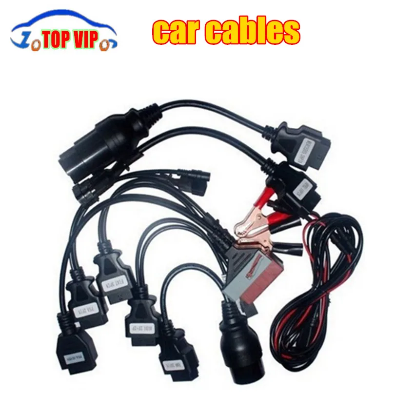 

5 lot TCS CDP Full Set 8 Car Cables OBD OBD2 Diagnostic Tool Interface Cable for TCS Pro Plus DHL Free shipping
