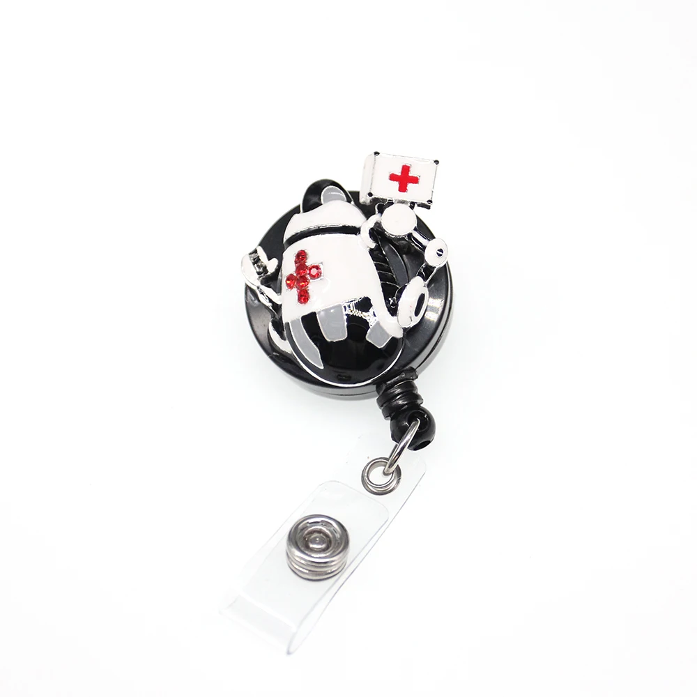 

1pcs New Design High Quality medical ambulance robot retractable ID badge holder badge