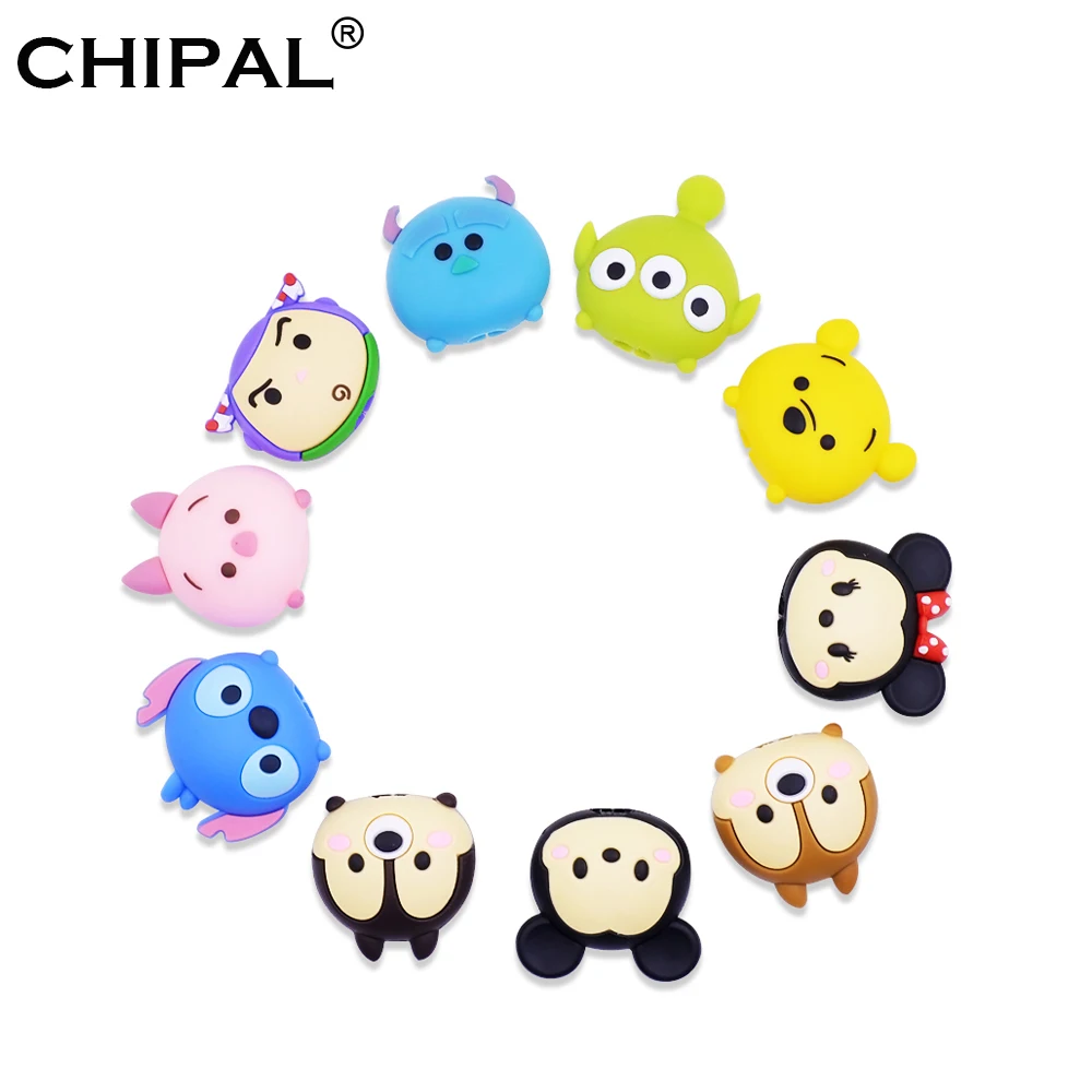 

Tsum Tsum Cute Bite Animal Cable Protector for iPhone USB Data Cable Chompers Bites Line Winder Organizer Cartoon Doll Model