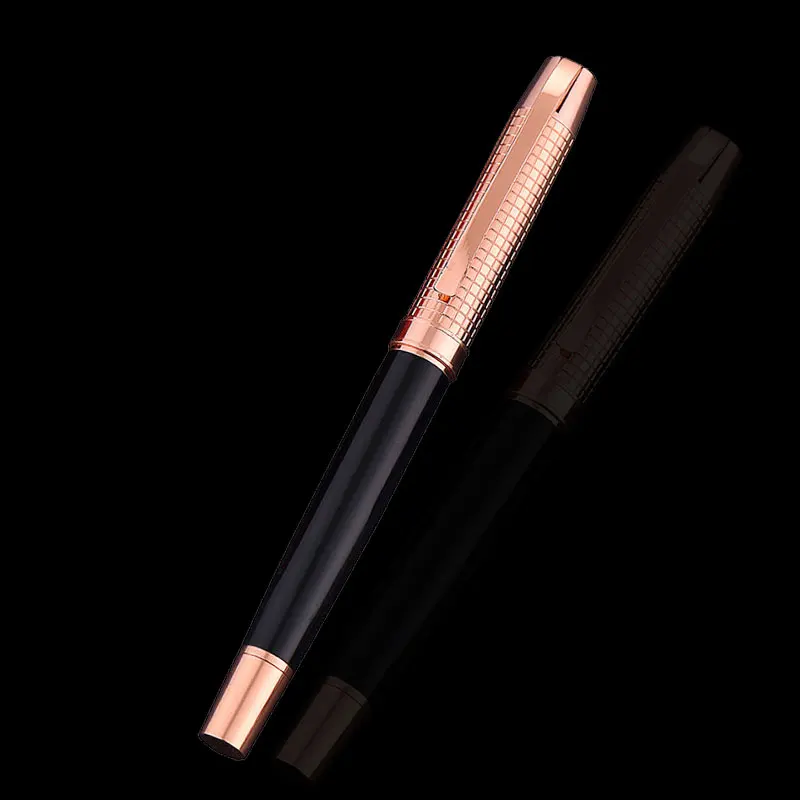 

Fashion Rose Gold fountain pen High Quality Metal Businesssigning pen Exquisite Office Meeting Gift Pens Learning Stationery