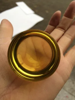 

Good Quality 60mm 50pcs/lot Crystal Glass DIY Hemisphere Gold 3D photo Business Party gifts Art&collection Rare Figurines Gem