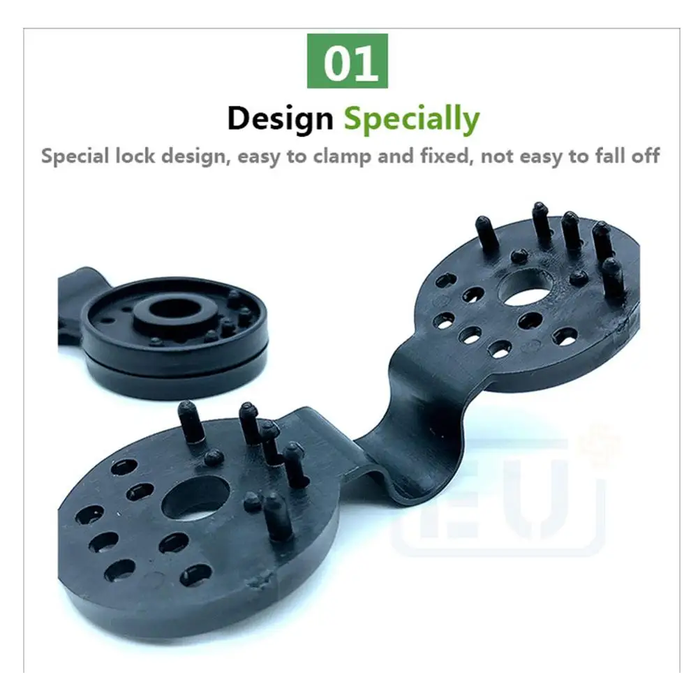 Joyeyou 50 Pack agricultura invernadero jardín Clip abrazadera Grommets para sujeción sombra tela malla de pájaro Joyeyou 50 Pack agricultura invernadero jardín Clip abrazadera Grommets para sujeción sombra tela malla de pájaro