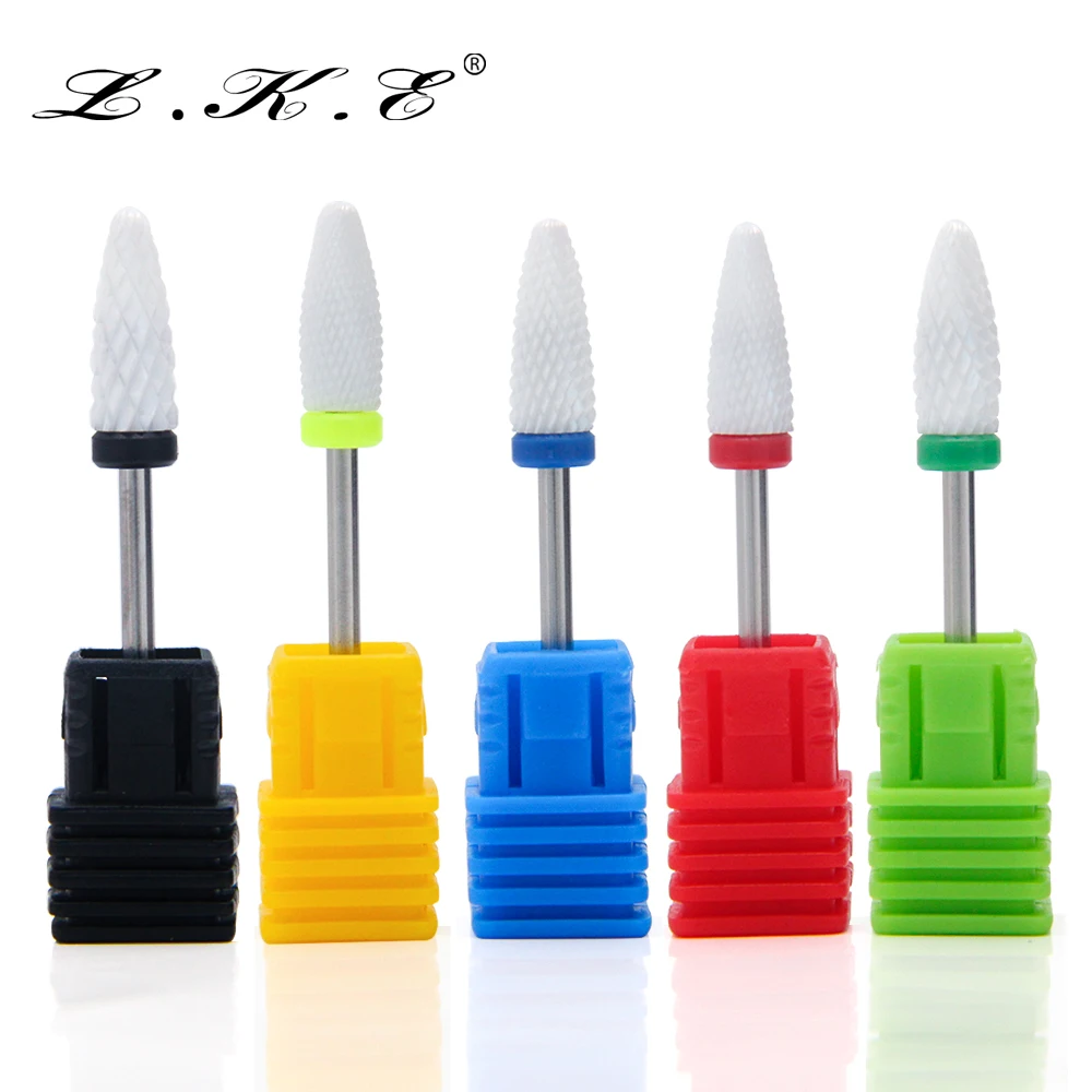 

LKE Ceramic Nail Drill Bits for manicure Milling Cutter Electric for Nail Files