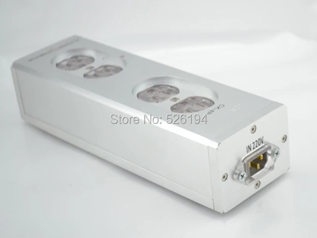 USE----COW KING AC power supply distributor Aluminum 4 outlet audio grade