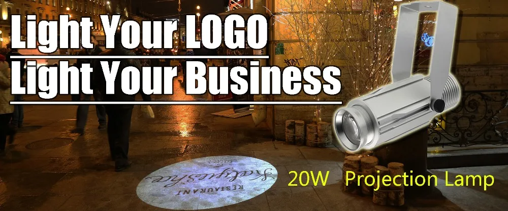 2.2LED Custom lmage Gobo Logo projector 15W 25W 45W Shop Mall advertising image projections lamp light Static Restaurat