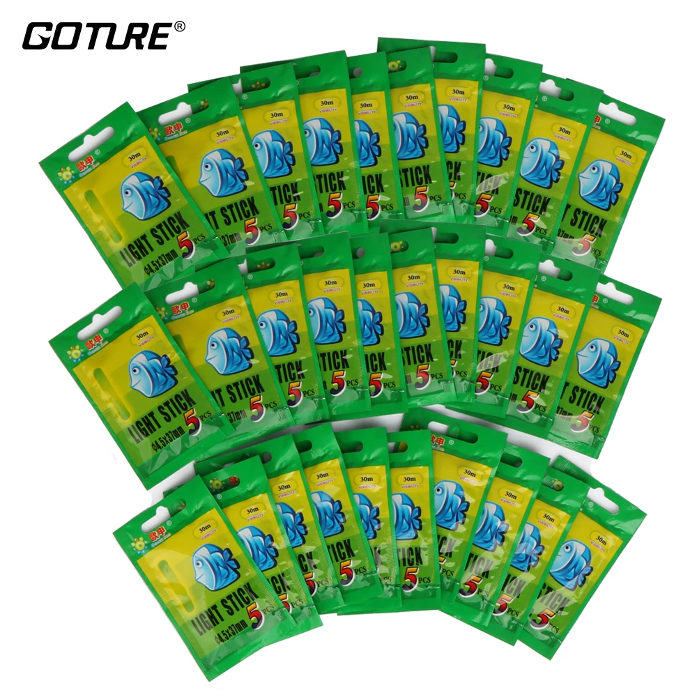 Goture 150 шт./лот 37 2 мм * 4 5 химические ночные рыболовные огни светящиеся Рыболовные