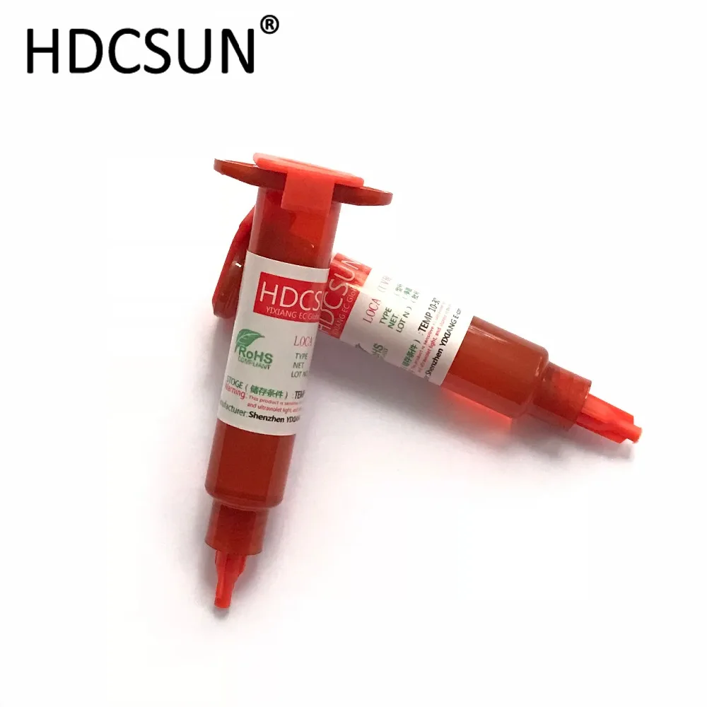 1PCS HDCSUN NEW 5ML TP-2500 LOCA UV glue liquid optical clear adhesive  uv glue tp2500 for touch screen samsung galaxy iPhone