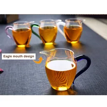 Прозрачный 300 мл многофункциональный чайник сок молоко кофе стеклянный чайник измерительный кувшин чашка красный Ликер Вино Графин поставки