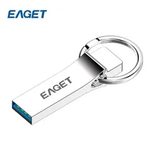 Eaget usb флеш-накопитель 32 ГБ 16 ГБ 64 ГБ USB 3.0 Pen Drive Творческий Высокое Скорость флешки металла кольцо для ключей U disk storage memory stick