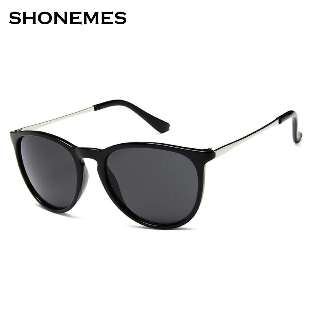 

SHONEMES Classic Round Sunglasses Men Women Metal Frame for Female Summer Eyewear Designer Tortoise Driving Sun Glasses