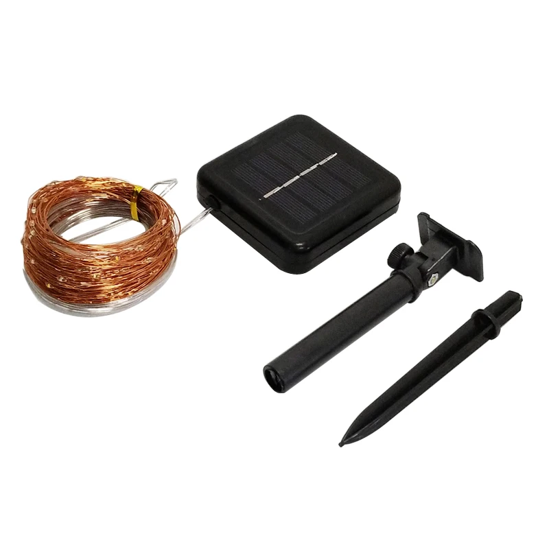 

10m/20m/32m led solar LED Light Waterproof LED Copper Wire String Holiday Outdoor led strip Christmas Party Wedding Decoration