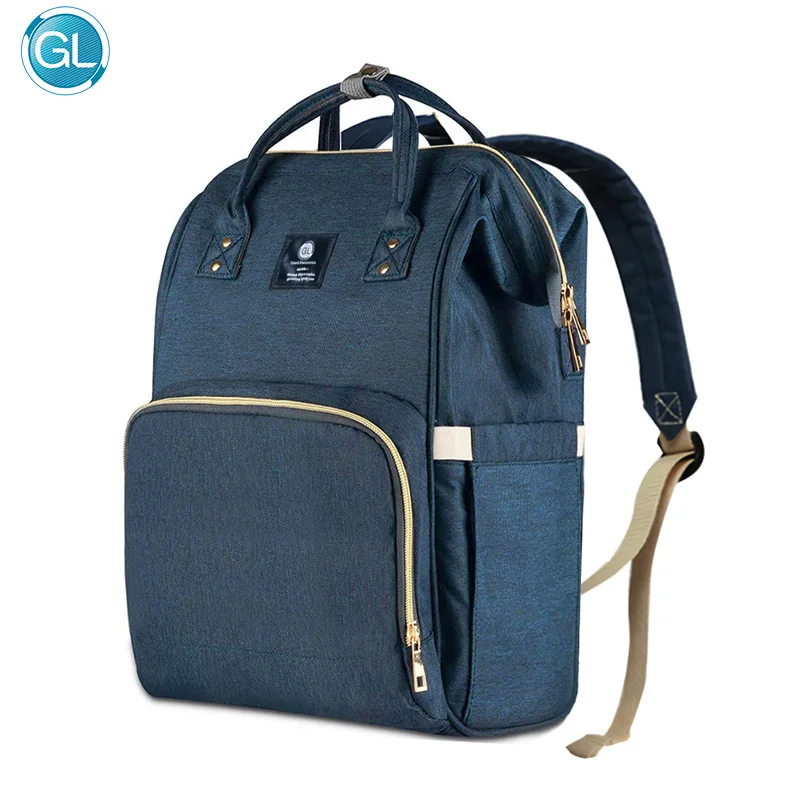 

GL Fashion Diaper Bags Mummy Backpack Maternity Bags Travel Waterproof Large Capacity Stroller Hang Baby Care Nursing Nappy Bags