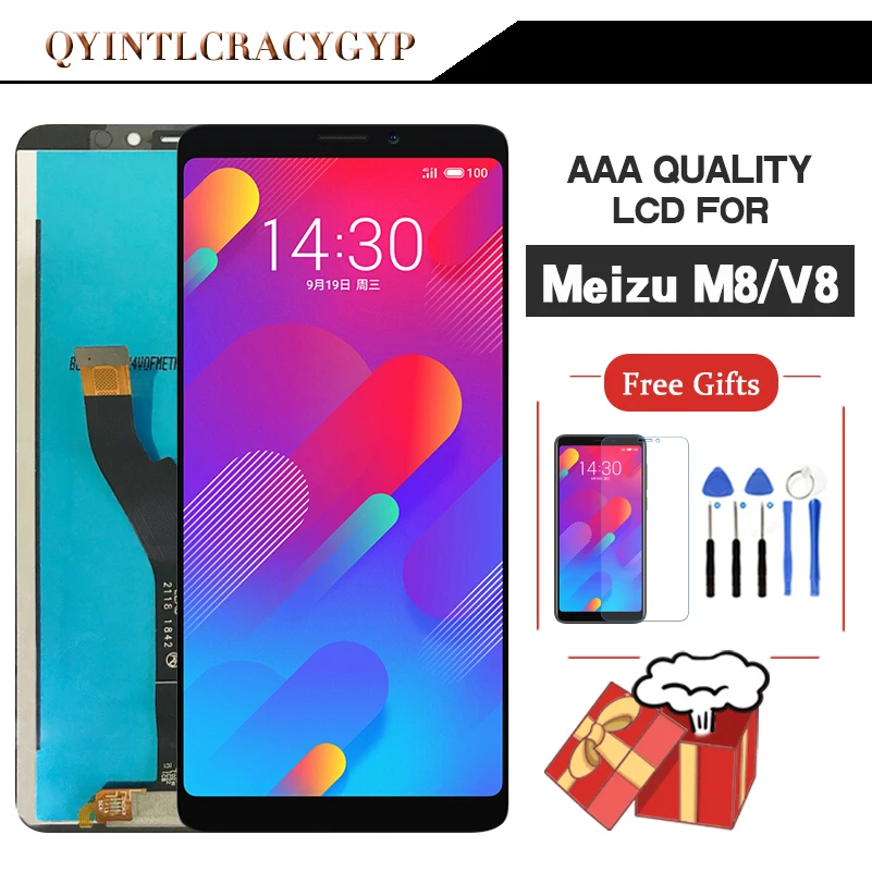 5 7 &quotОригинальный ЖК дисплей для MEIZU M8 V8 с рамкой экран дисплей|Экраны мобильных
