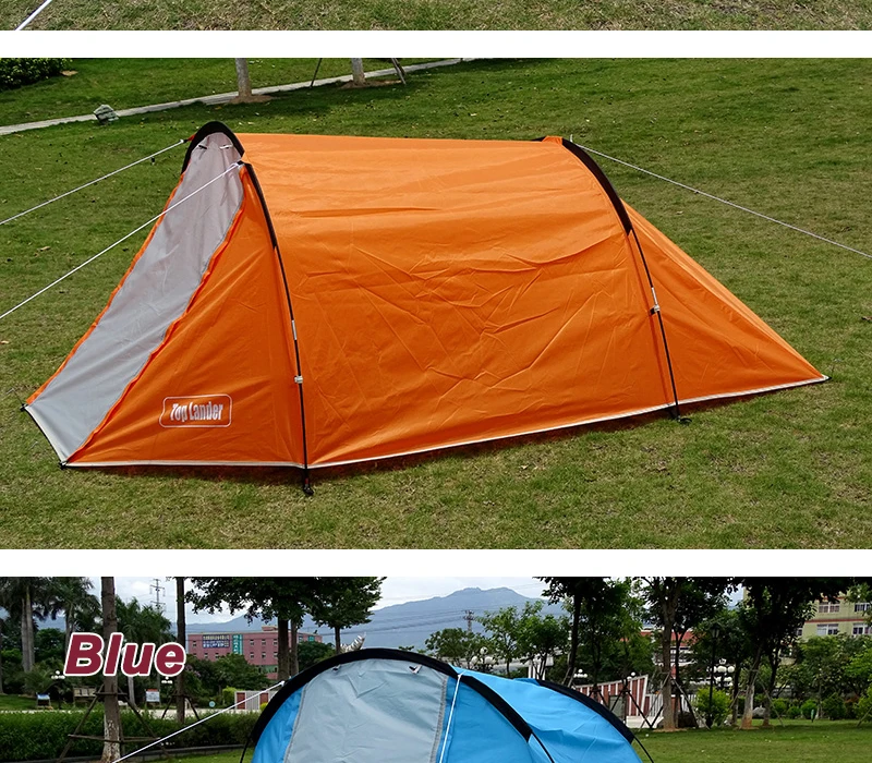 Outdoor Tunnel Tent 1 2 Person 4 Season Backpacking Tourist Travel Tent Waterproof Partytent Beach Tents Hiking Camping Tent