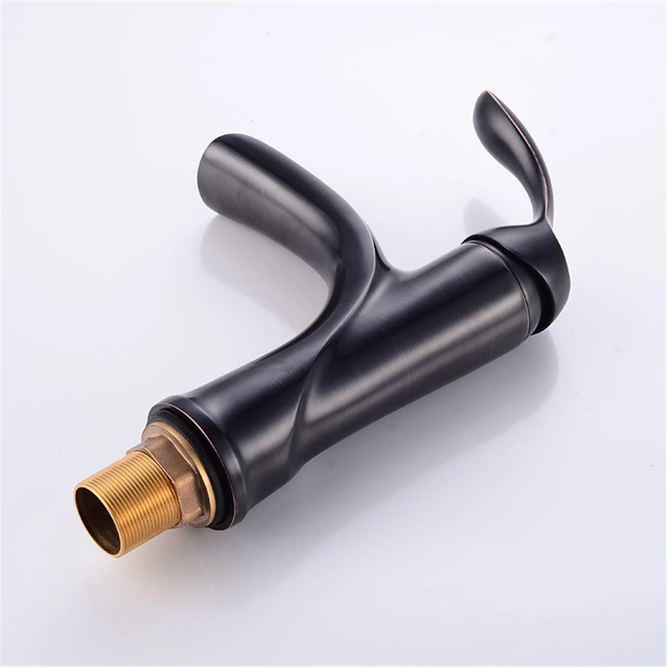 Luxury Waterfall Tap Tall Bathroom Basin Faucet Robinet Lavabo Waterfall Black Bathroom Faucet Rustic Tap Basin Mixer Robinet (11)