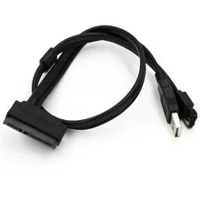 Лучшая цена отличное качество жесткий диск SATA 22Pin к eSATA кабель с питанием от USB адаптер#3,27