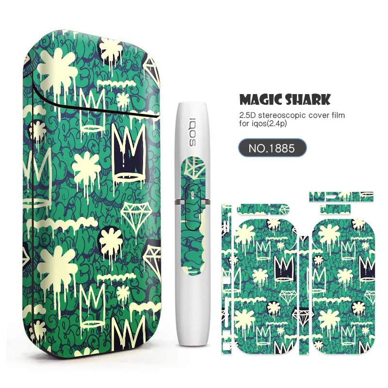 Magic Shark Dreamy модная стереопленка электронная сигарета этикетка из ПВХ для IQOS 2 4 Plus
