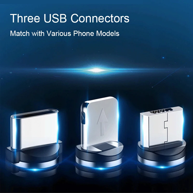 Магнитный Micro USB кабель для iPhone samsung type-c Зарядка 1 м магнит зарядное устройство адаптер usb type C кабели для мобильных телефонов