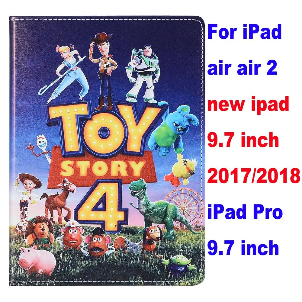 Чехол для ipad air 2, новинка, ipad 9,7,,, Pro, 9,7, ipad, 4 дюйма, ipad mini, 1/2, 3/4, 5, фильм, История игрушек, 4, чехол-подставка - Цвет: as photo