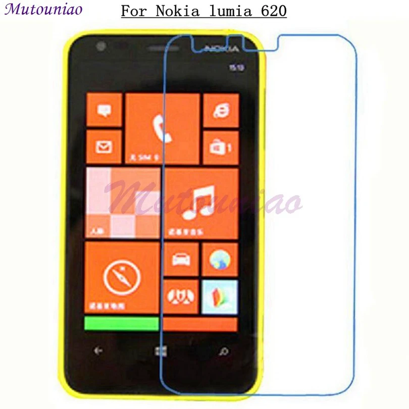 

MuTouNiao Clear Glass For Nokia Lumia 620 9H Tempered Glass Screen Protector Anti-scratch Phone Film For Nokia Lumia 620 Film