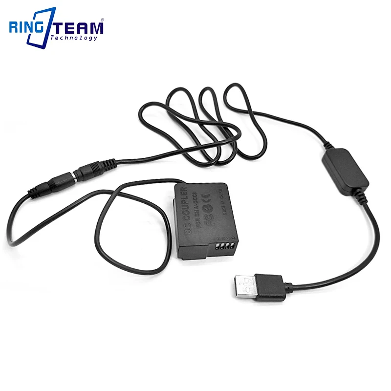 

DMW DCC8 + 2x USB Cable Power Bank Fits Panasonic DMC-FZ1000 FZ200 FZ300 G7 G6 G5 GH2 GH2K GH2S GX8 G80 G81 G85 Camera