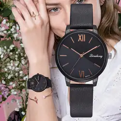 Прямая доставка минималистичный стиль кожаные женские часы Женские Повседневные Спортивные кварцевые наручные часы Relogio Feminino Montre Femme