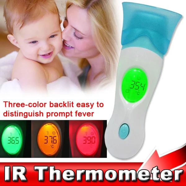 

Multi-function Health Monitors Baby Digital LCD Adult Baby Forehead Ear IR Infrared Thermometer For Infants Baby Adult Children