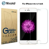 Nicotd 9 H 0,3 мм 2.5D Arc устойчивое к царапинам закаленное стекло для iPhone 6 6s 4,7 