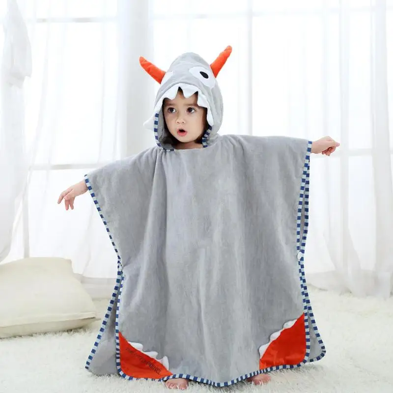 Baby Hooded Bathrobe Cute Boys Girls Animal Ears Bath Robes Baby Cartoon Towel Infant Baby Hoodies Belt Bathing Robes Sleepwear