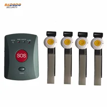 GSM домашняя аварийная Автоматическая сигнализация с 4 кнопки тревоги Домашняя безопасность персональная охранная сигнализация