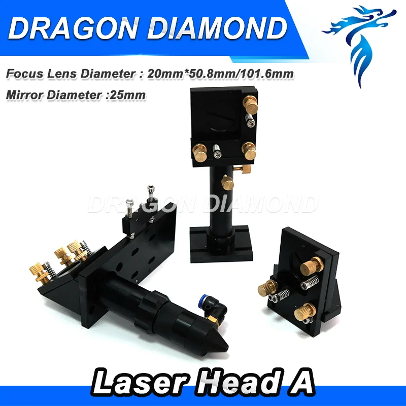 CO2 Engraver Cutter Laser Head Set 50.8mm Focal Focus Lens Mirror Integrative Mount free shipping CO2 Engraver Cutter Laser Head Set 50.8mm Focal Focus Lens Mirror Integrative Mount free shipping