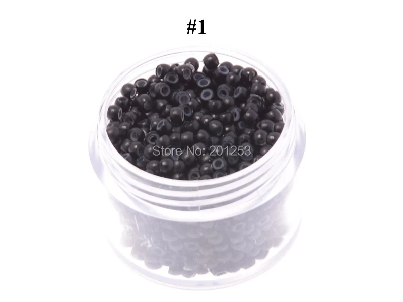 100pcs 2 9mm Diameter Silicone Hair Beads Nano Ring Micro Beads Fashion Salon Hairstylist Hair Extension 2