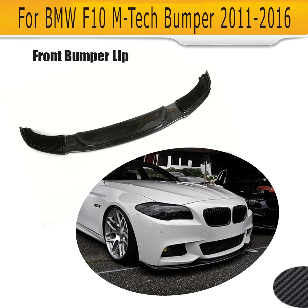 Для 5 серии бампер из углеродного волокна передний спойлер для BMW F10 M sport M tech Бампер 528i 535i 550i 2012