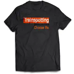 Trainspotting вдохновил выбрать жизнь t2 фильм 90 s Tumblr Граффити футболка Для мужчин футболки Для мужчин Костюмы плюс Размеры топы, футболки