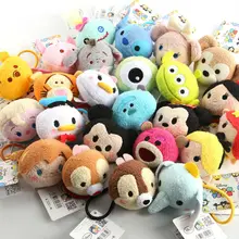 40 pcs Tsum mini lot plush hair bands Minnie Mickey mouse Winnie Duffy Stitch Dumbo dolls