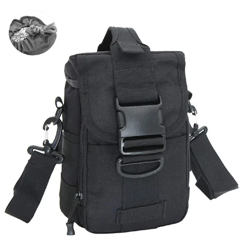 Black 1000D нейлоновая сумка, водонепроницаемая, военная, Молле, спортивная сумка, для путешествий, поясная сумка, слинг, сумки на плечо, для пеших прогулок, сумка для улицы - Цвет: Black