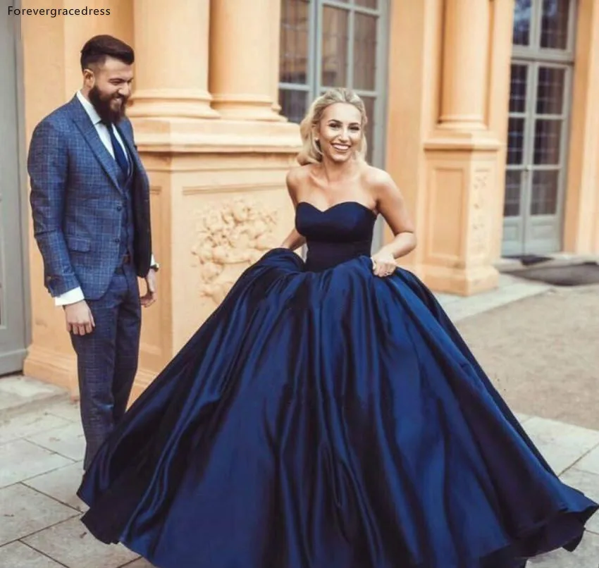 2019 Cheap Navy Blue Quinceanera Dress Sleeveless Formal Princess Sweet 16 Ages Girls Prom Party Pageant Gown Plus Size | Свадьбы и