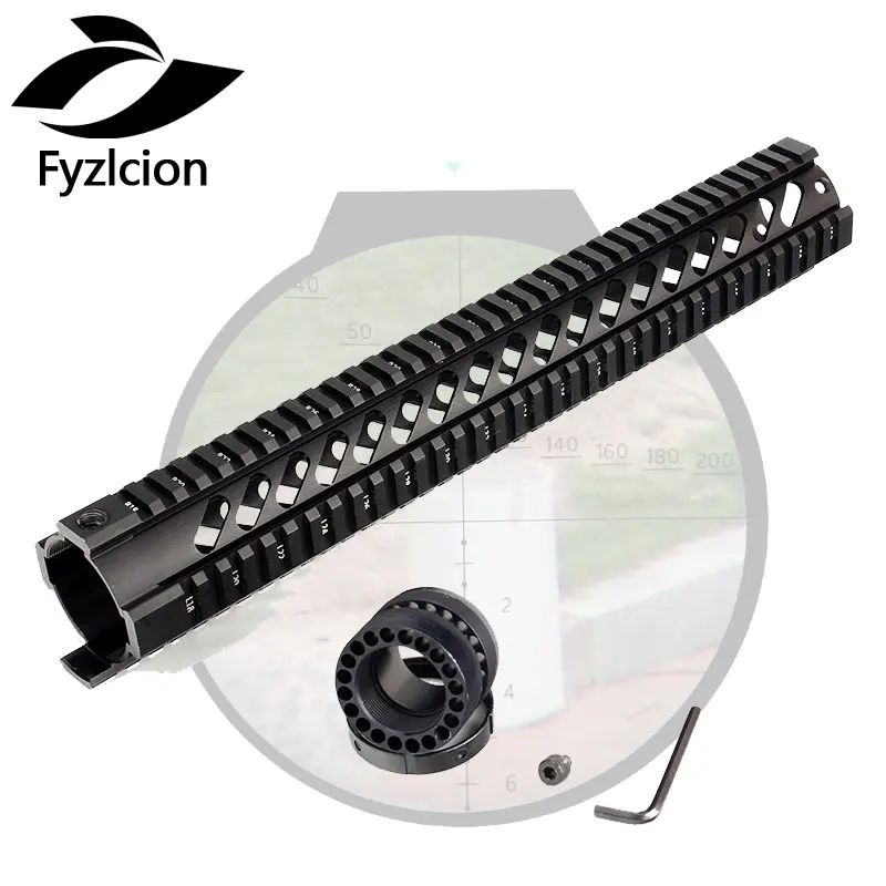 

AR15 M16 Rifles 15 Inch Free Float Quad Picatinny Rail Handguard Installs On Standard Carbine Length