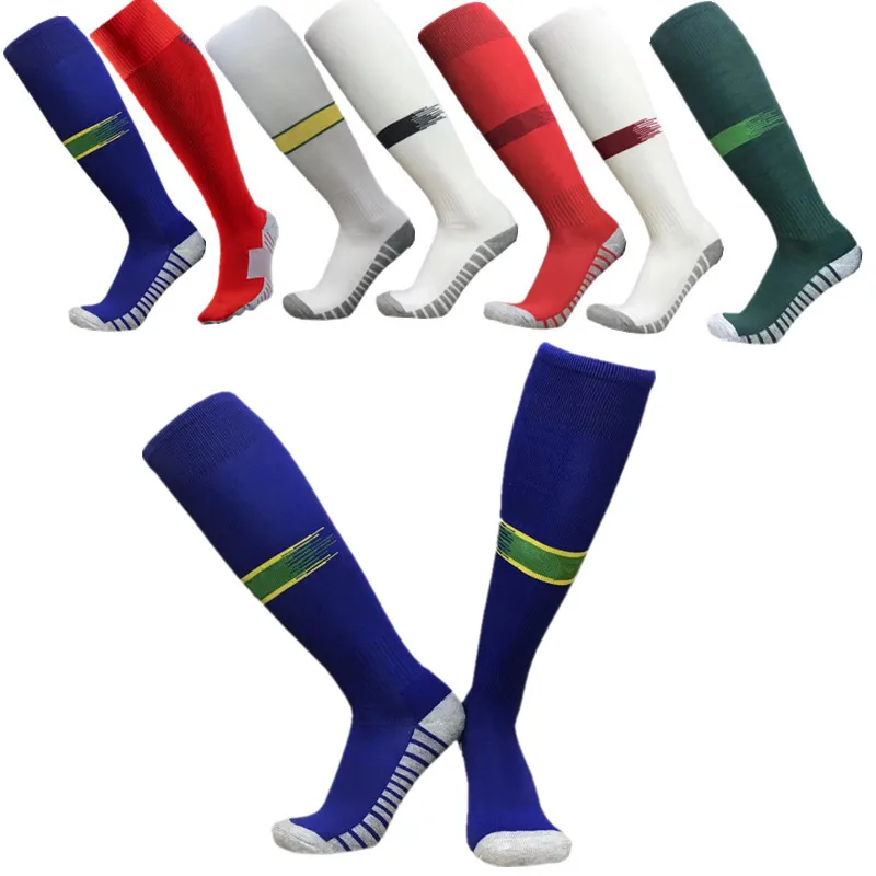 18 19 Kids long knee Stock Soccer sports socks breathable outdoor