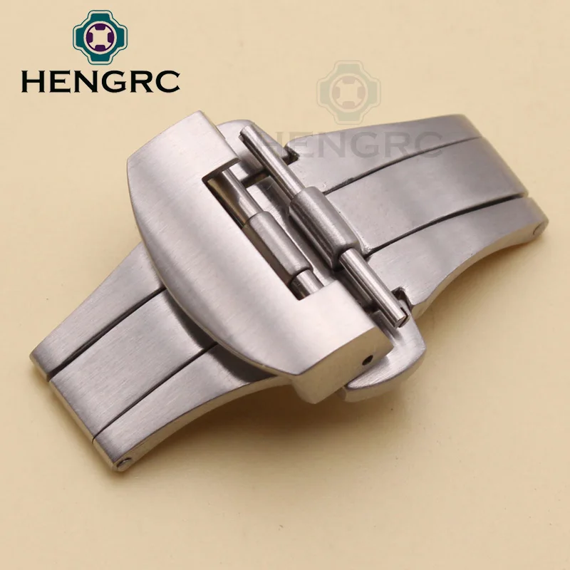 20mm 22mm Watch Band Buckle Mens Silver Brushed Solid Stainless Steel Watchbands Deployment Clasp Strap Accessories 20mm 22mm Watch Band Buckle Mens Silver Brushed Solid Stainless Steel Watchbands Deployment Clasp Strap Accessories