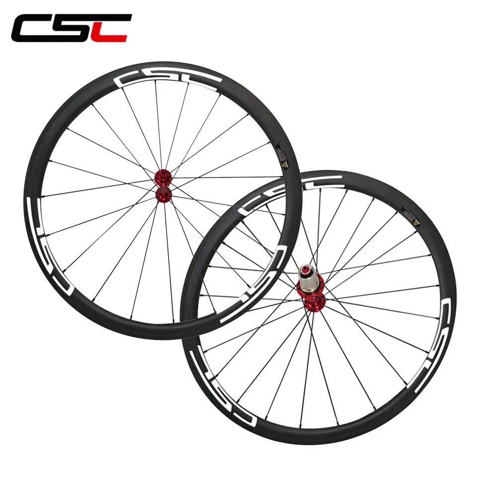 Cheap CSC only 1420g carbon 38mm clincher Bicycle Racing wheels 23mm width with Powerway R13 hub 2 Cheap CSC only 1420g carbon 38mm clincher Bicycle Racing wheels 23mm width with Powerway R13 hub 2