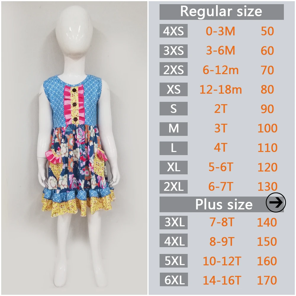 CONICE NINI Boutique Baby Girl Dresses Sleeveless Summer Dress Cotton Baby Remake Clothes Girls Ruffle Dresses LYQ812-497 CONICE NINI Boutique Baby Girl Dresses Sleeveless Summer Dress Cotton Baby Remake Clothes Girls Ruffle Dresses LYQ812-497
