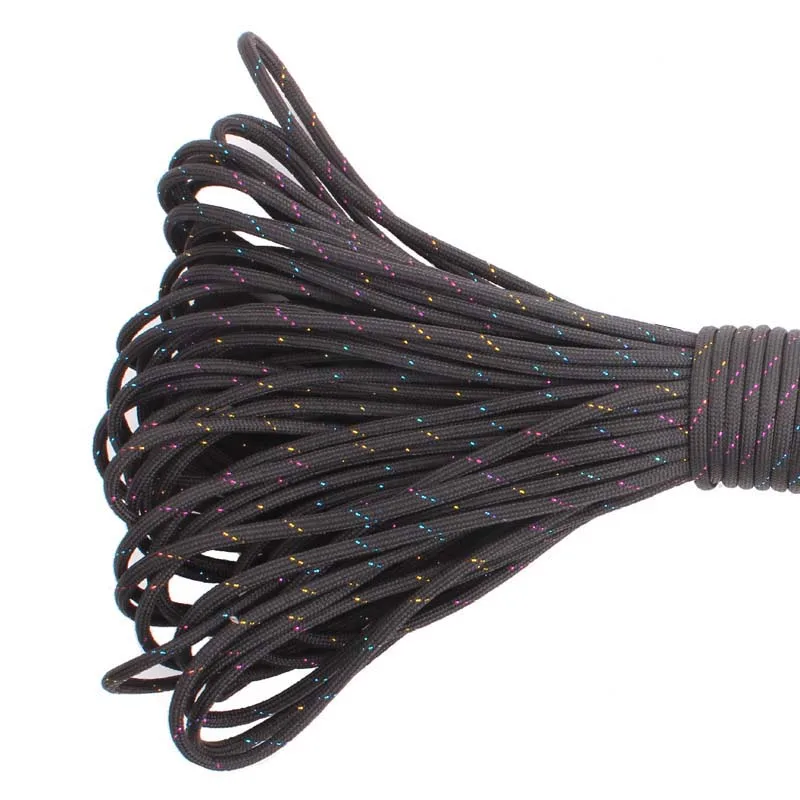 GEGEDA قوس قزح Paracord 550 Paracord المظلة الحبل الحبل حبل ميل المواصفات النوع الثالث 7 ستراند 100FT تسلق التخييم بقاء