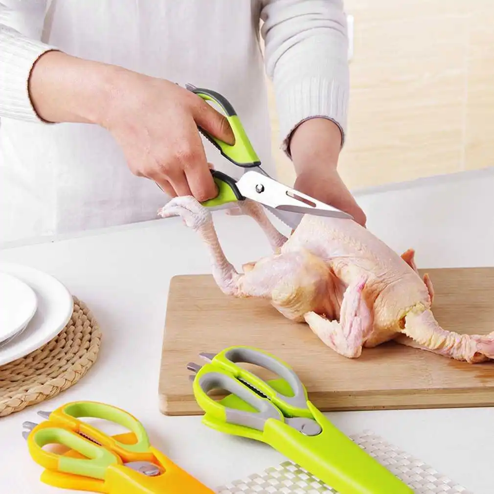 Stainless Steel Multifunctional Kitchen Scissor Multipurpose Home Use Scissor For Peeling Decaping Chicken Cutting