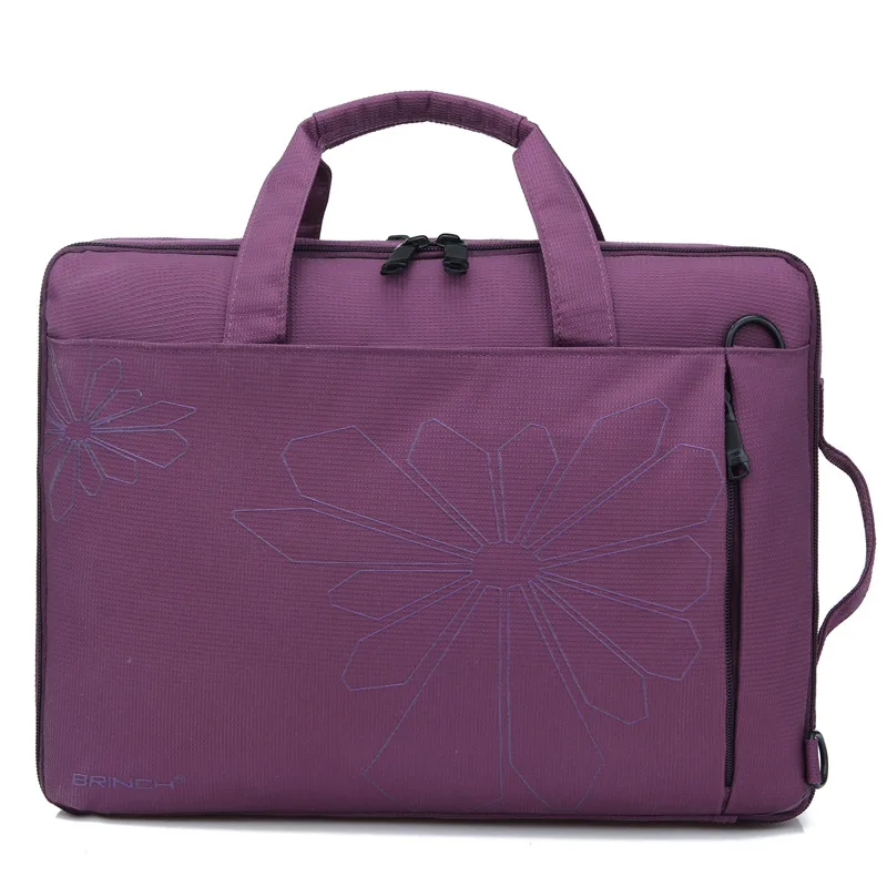 BRINCH 12 дюймов 14 дюймов для DELL для lenovo ноутбук сумка для мужчин и женщин одно плечо сумка для компьютера деловая сумка - Цвет: Лаванда
