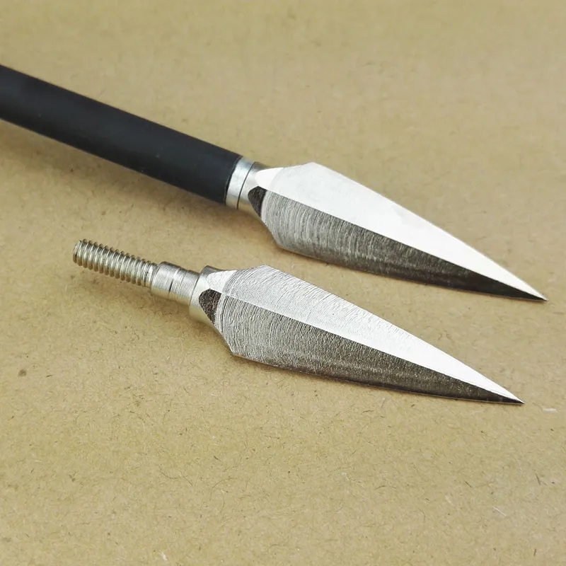 6pcs Archery Arrow Head Hunting Stainless Steel Broadhead Traditional