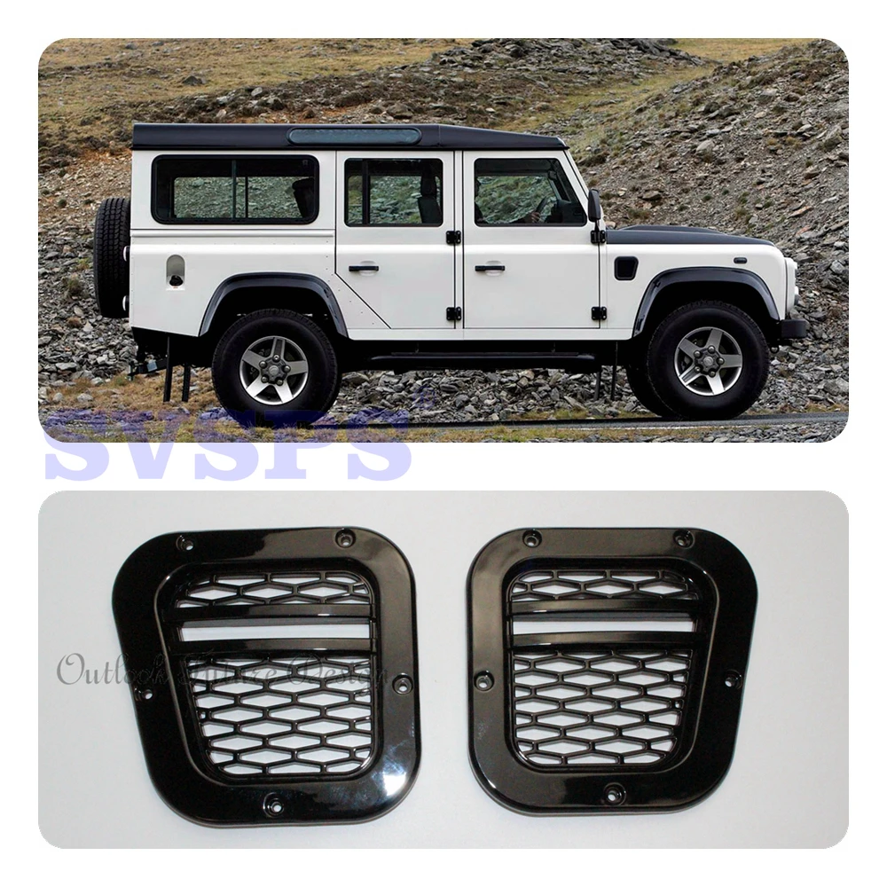 

SVSPS tuning parts Car Styling Auto Parts KBX style Side vents Air vents Fit For Land Rover Defender 90 110 vehicle all years