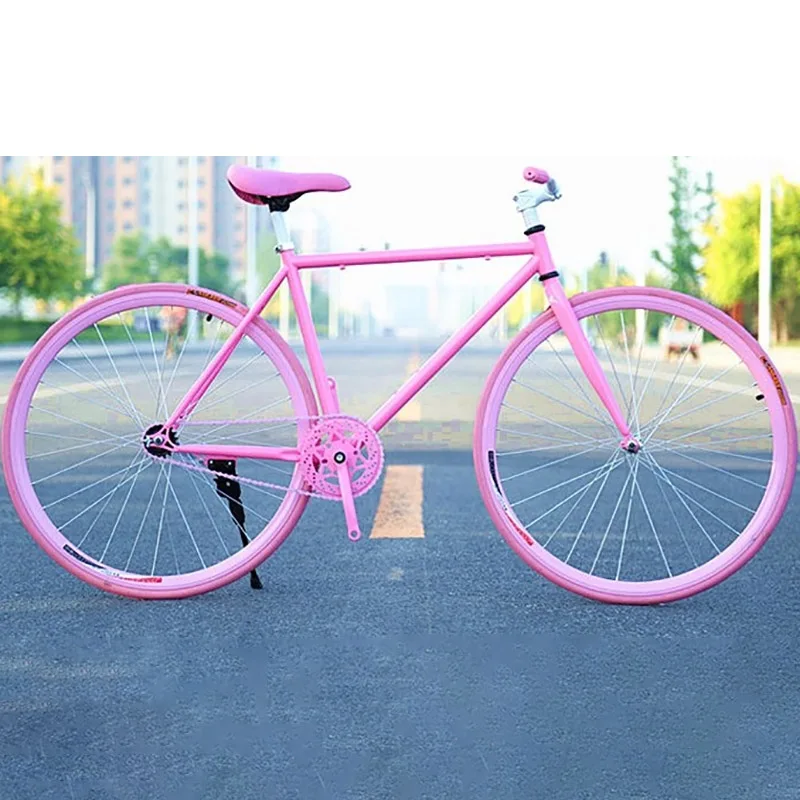 Горный велосипед высокого качества с высоким содержанием углерода Сталь рамка полный Shockingproof рамка с выдвижной ручкой, размером 24 дюйма, сумка мульти-Цвет рамы велосипеда - Цвет: pink